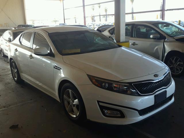 KNAGM4A78F5598286 - 2015 KIA OPTIMA LX WHITE photo 1