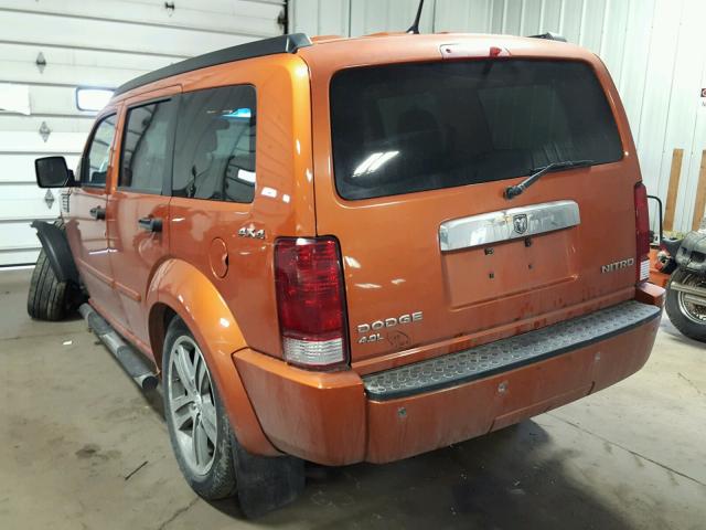 1D4PU6GX0BW563433 - 2011 DODGE NITRO DETO ORANGE photo 3