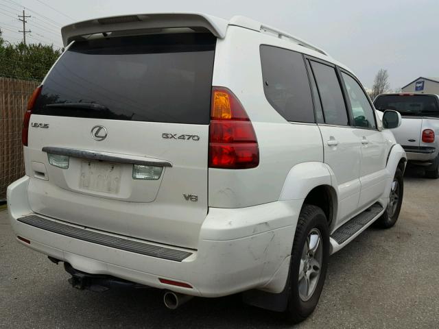 JTJBT20X560102411 - 2006 LEXUS GX 470 WHITE photo 4