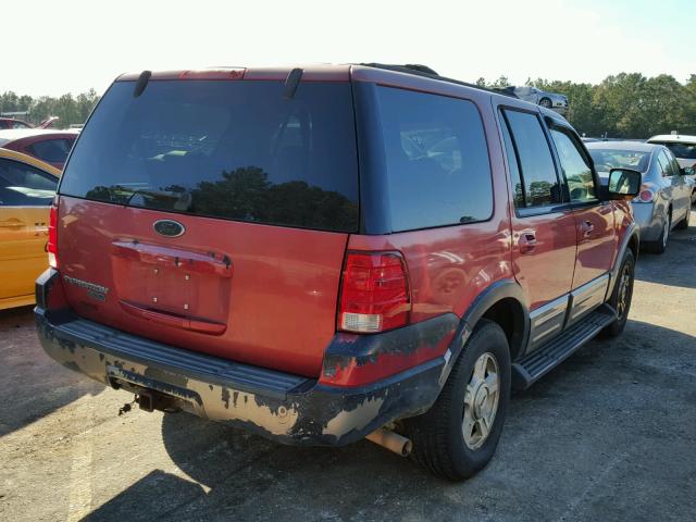 1FMEU17L13LA50274 - 2003 FORD EXPEDITION RED photo 4