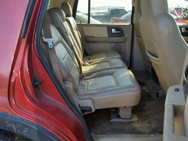 1FMEU17L13LA50274 - 2003 FORD EXPEDITION RED photo 6
