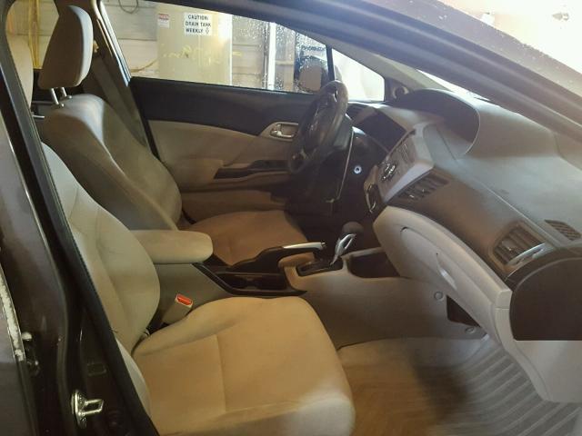 19XFB2F85CE092327 - 2012 HONDA CIVIC EX ოქროსფერი ფოტო 5