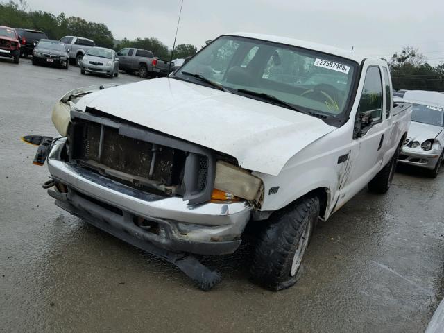 1FTNX20S71ED41558 - 2001 FORD F250 SUPER WHITE photo 2