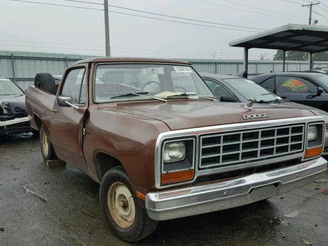 1B7FD14M9DS400649 - 1983 DODGE D-SERIES D BROWN photo 1