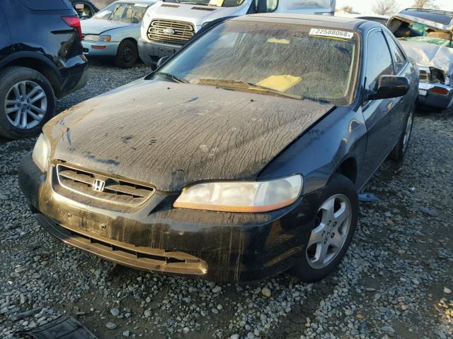 1HGCG225XXA012143 - 1999 HONDA ACCORD EX BLACK photo 2