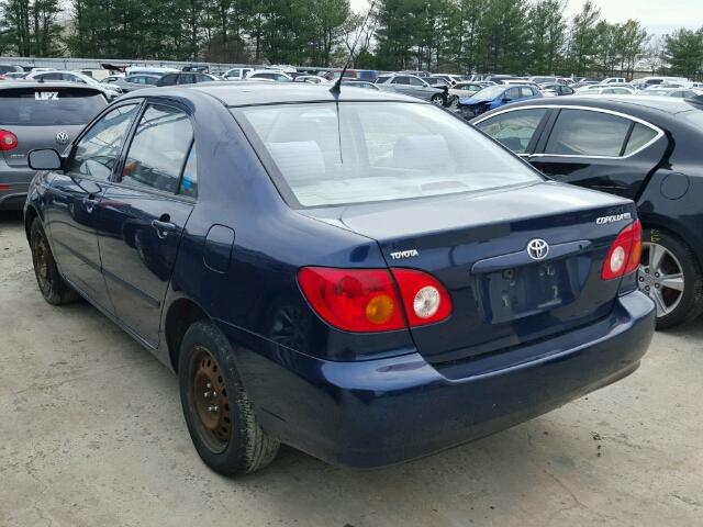 JTDBR32E232007484 - 2003 TOYOTA COROLLA CE BLUE photo 3