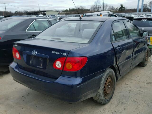 JTDBR32E232007484 - 2003 TOYOTA COROLLA CE BLUE photo 4