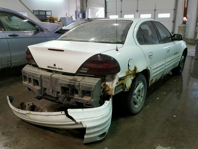 1G2NE52E8XC543526 - 1999 PONTIAC GRAND AM S WHITE photo 4