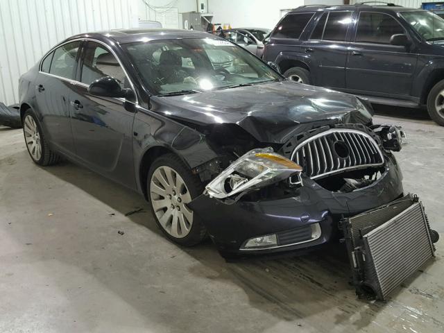 W04G15GV9B1061865 - 2011 BUICK REGAL CXL BLACK photo 1