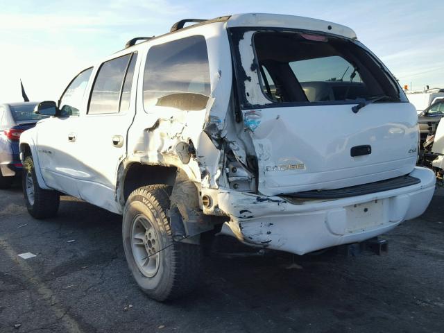 1B4HS28Y4XF631423 - 1999 DODGE DURANGO WHITE photo 3