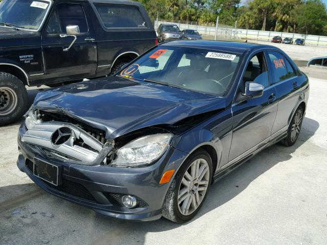 WDDGF54XX8F039324 - 2008 MERCEDES-BENZ C 300 GRAY photo 2