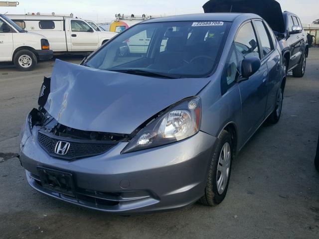 JHMGE8H20AS026705 - 2010 HONDA FIT GRAY photo 2