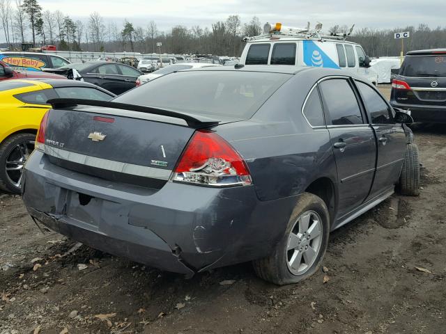 2G1WB5EK4A1205699 - 2010 CHEVROLET IMPALA LT GRAY photo 4