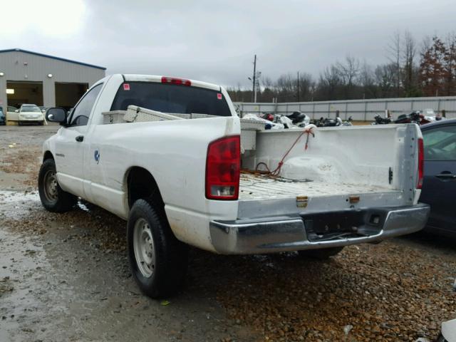 1D7HA16N95J618093 - 2005 DODGE RAM 1500 S WHITE photo 3