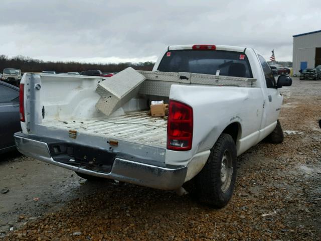 1D7HA16N95J618093 - 2005 DODGE RAM 1500 S WHITE photo 4