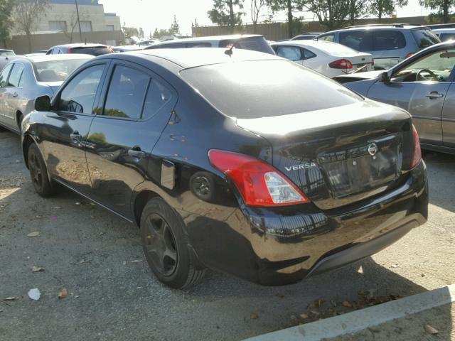 3N1CN7APXFL834858 - 2015 NISSAN VERSA S BLACK photo 3