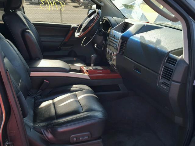 5N3AA08A25N812136 - 2005 INFINITI QX56 GRAY photo 5