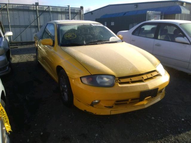 1G1JH12F437382476 - 2003 CHEVROLET CAVALIER L YELLOW photo 1