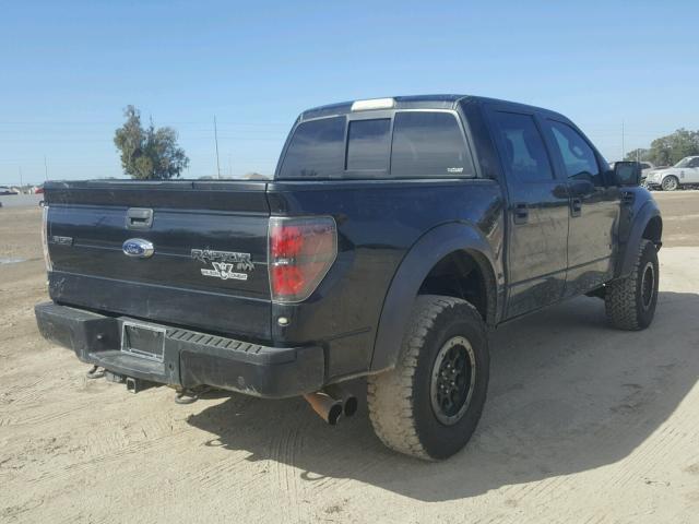 1FTFW1R6XEFC05724 - 2014 FORD F150 SVT R BLACK photo 4