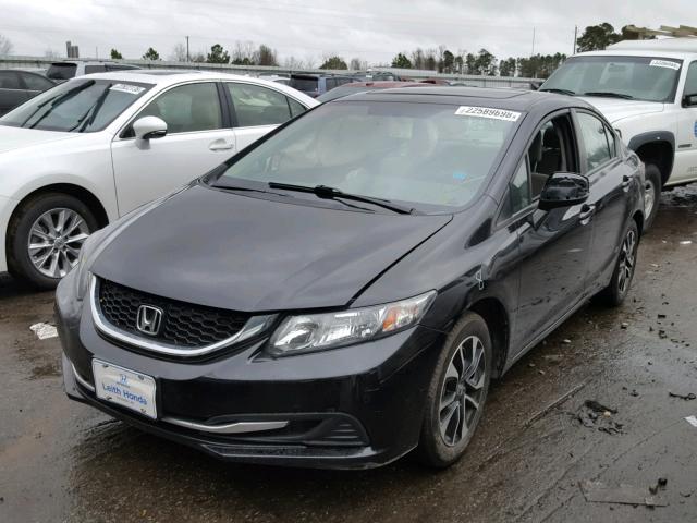 2HGFB2F84DH555243 - 2013 HONDA CIVIC EX BLACK photo 2