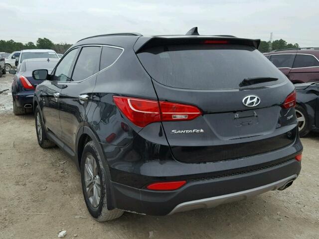 5XYZU3LB9GG367395 - 2016 HYUNDAI SANTA FE S BLACK photo 3