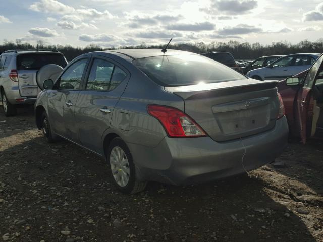 3N1CN7AP8DL875373 - 2013 NISSAN VERSA S SILVER photo 3