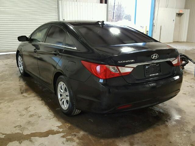 5NPEB4AC1DH582926 - 2013 HYUNDAI SONATA GLS BLACK photo 3