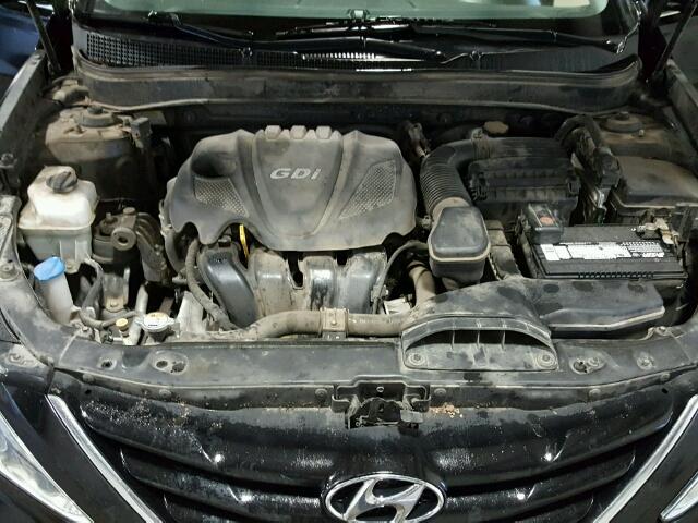 5NPEB4AC1DH582926 - 2013 HYUNDAI SONATA GLS BLACK photo 7