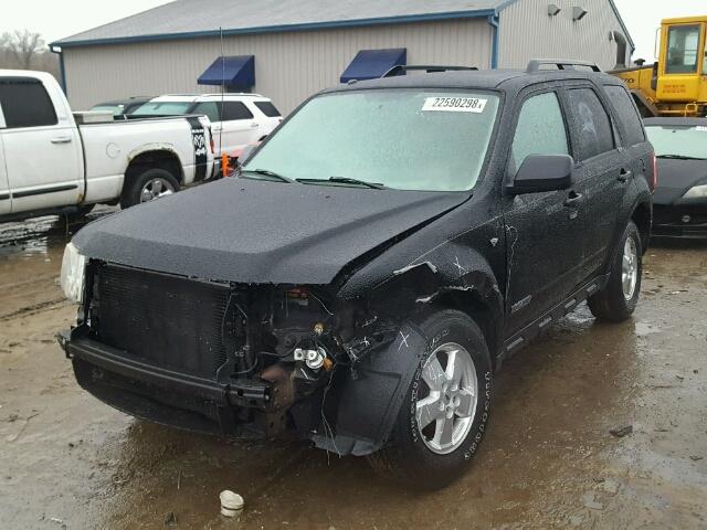 1FMCU93198KA63684 - 2008 FORD ESCAPE XLT BLACK photo 2