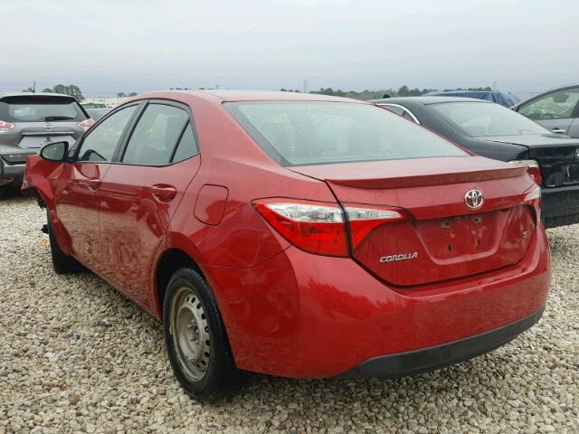 5YFBURHE2FP224418 - 2015 TOYOTA COROLLA L RED photo 3