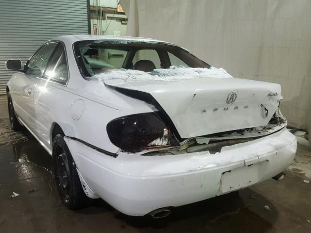 19UYA42491A019408 - 2001 ACURA 3.2CL WHITE photo 3