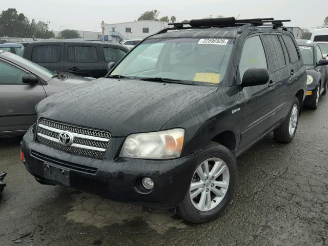 JTEEW21A660005795 - 2006 TOYOTA HIGHLANDER BLACK photo 2