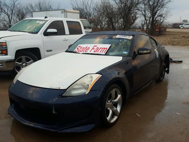 JN1BZ34D87M502404 - 2007 NISSAN 350Z COUPE BLUE photo 2