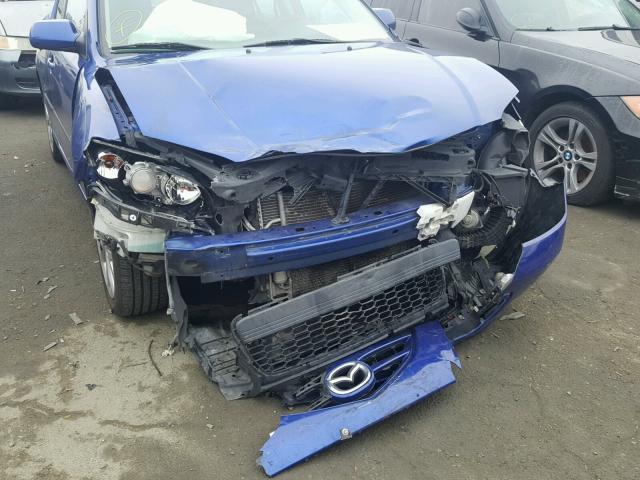 JM1BK324081776445 - 2008 MAZDA 3 S BLUE photo 9