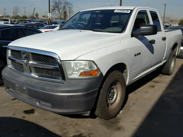 1D7RV1GP9AS262774 - 2010 DODGE RAM 1500 WHITE photo 2