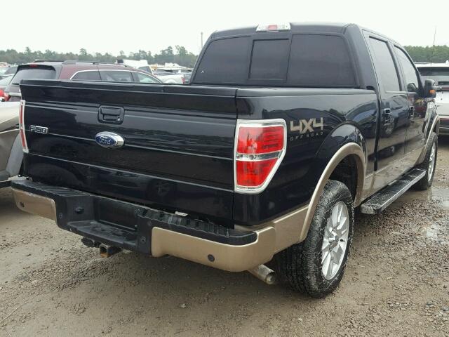 1FTFW1ET4DFB06584 - 2013 FORD F150 SUPER BLACK photo 4