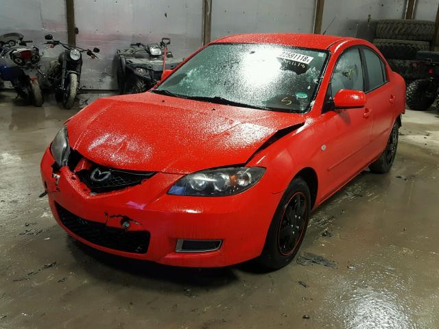 JM1BK12F881774450 - 2008 MAZDA 3 I RED photo 2