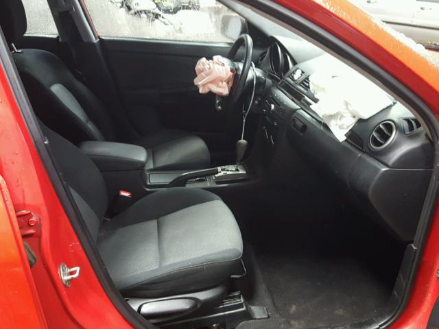 JM1BK12F881774450 - 2008 MAZDA 3 I RED photo 5