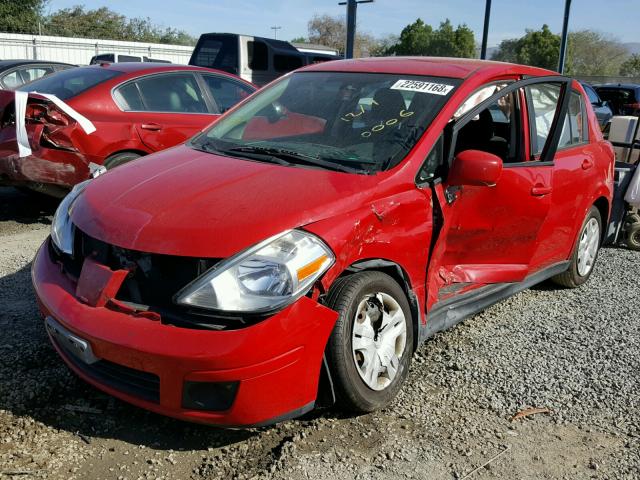 3N1BC1CP8BL440006 - 2011 NISSAN VERSA S RED photo 2