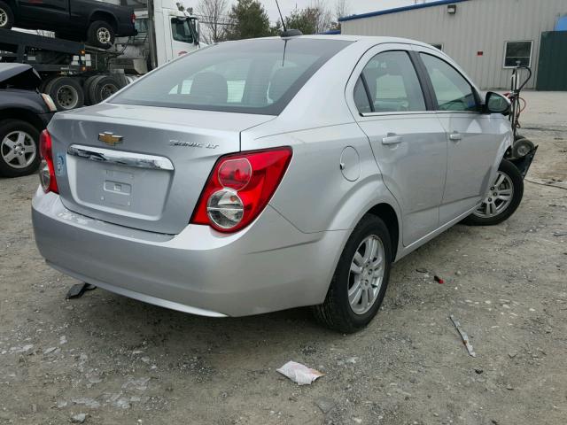 1G1JC5SH8F4186392 - 2015 CHEVROLET SONIC LT SILVER photo 4