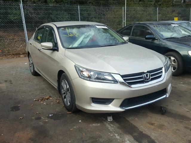 1HGCR2F32EA261732 - 2014 HONDA ACCORD LX TAN photo 1