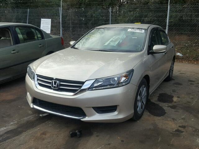 1HGCR2F32EA261732 - 2014 HONDA ACCORD LX TAN photo 2