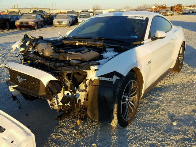 1FA6P8CF9H5228832 - 2017 FORD MUSTANG GT WHITE photo 2