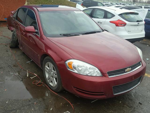 2G1WT58N381263901 - 2008 CHEVROLET IMPALA LT BURGUNDY photo 1