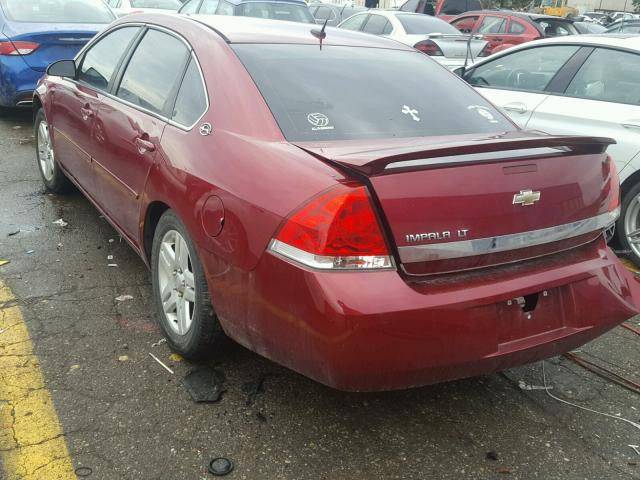 2G1WT58N381263901 - 2008 CHEVROLET IMPALA LT BURGUNDY photo 3