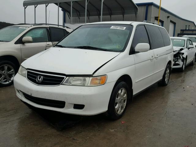 5FNRL18014B011105 - 2004 HONDA ODYSSEY EX WHITE photo 2