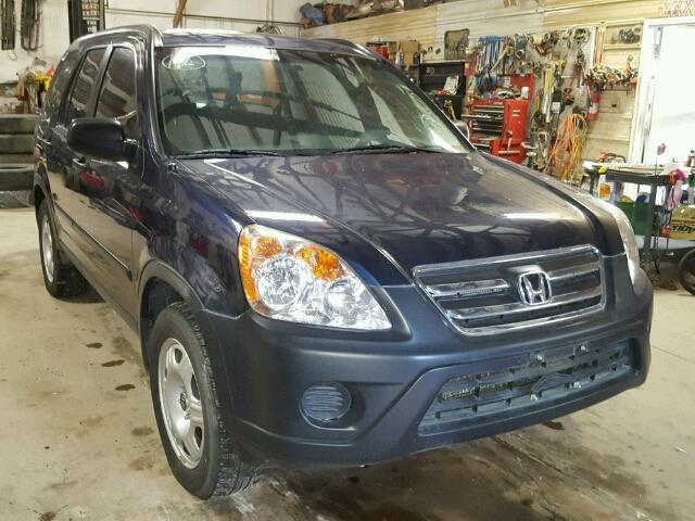 JHLRD78546C061107 - 2006 HONDA CR-V LX BLUE photo 1