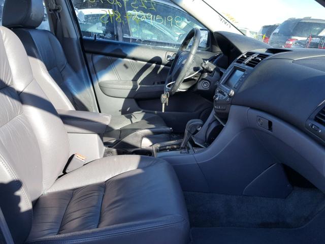 1HGCM56717A130670 - 2007 HONDA ACCORD EX BLUE photo 5