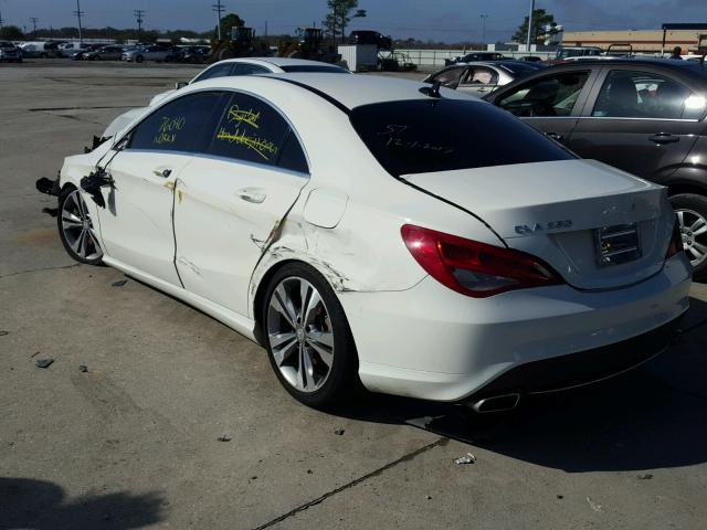 WDDSJ4EB9EN058051 - 2014 MERCEDES-BENZ CLA 250 WHITE photo 3