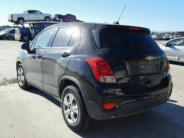 3GNCJKSB6HL146428 - 2017 CHEVROLET TRAX LS BLACK photo 3